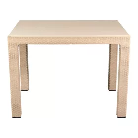   IRIS GF-830C ORIGINAL CAPPUCCINO műanyag kerti asztal rattan 70x100cm