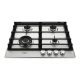 Whirlpool GMWL 628/IXL EE inox, beépíthető, gáz, főzőzóna: 3 +1 wok égőfej, beépíthető méret: 56cm, főzőlap