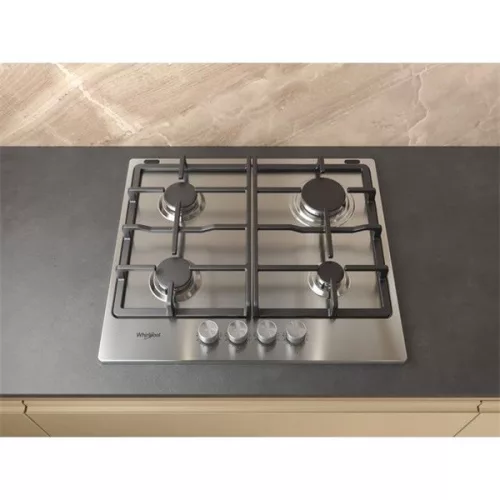 Whirlpool TKRL 660 IX inox, beépíthető, gáz, főzőzóna: 4, beépíthető méret: 56cm, főzőlap