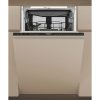 Whirlpool WH6IC11BS7LSA0 inox, programok száma: 9, keskeny beépíthető, 11 terítékes mosogatógép 