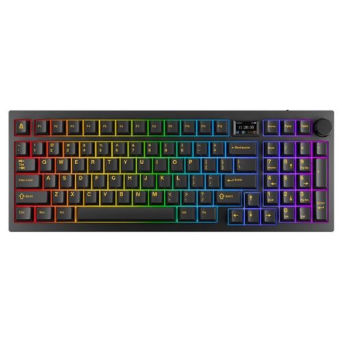 AVAX GM03 PRO 98% HUN Gasket RGB tri-mode mechanikus (Gateron piros switch) billentyűzet