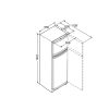 Liebherr CTPele231-26 inox, felülfagyasztós, Hűtő:190L, Fagyasztó:44L, Smartfrost hűtőszekrény