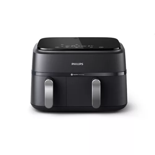 Philips DualBasket NA351/00 fekete 9 L forrólevegős sütő