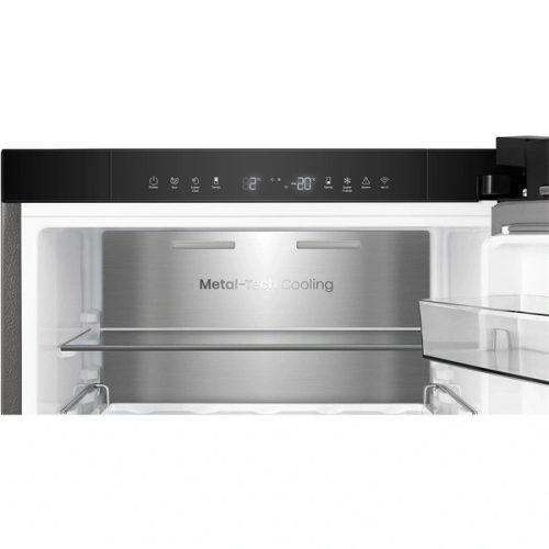 Hisense RB3K330SAID szürke, alulfagyasztós, Hűtő:215L, Fagyasztó:115L, Total No frost hűtőszekrény
