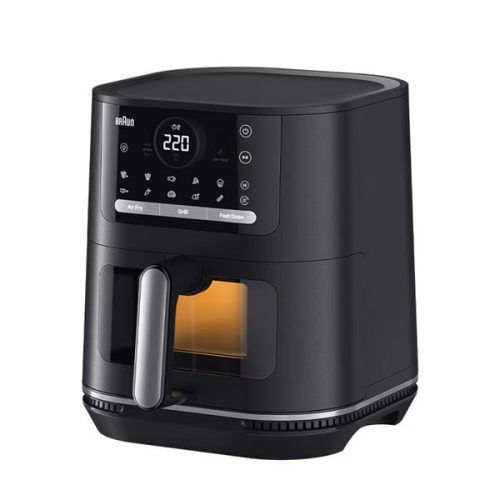 Braun HF5073IBK fekete 6 L forrólevegős sütő