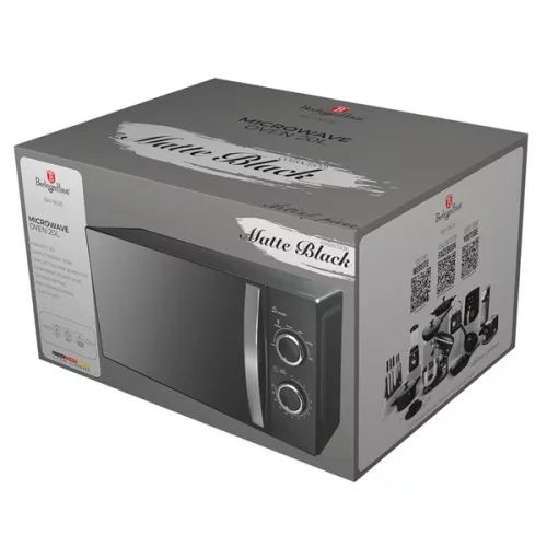 Berlinger Haus BH/9626 700W 20L fekete mechanikus mikrohullámú sütő