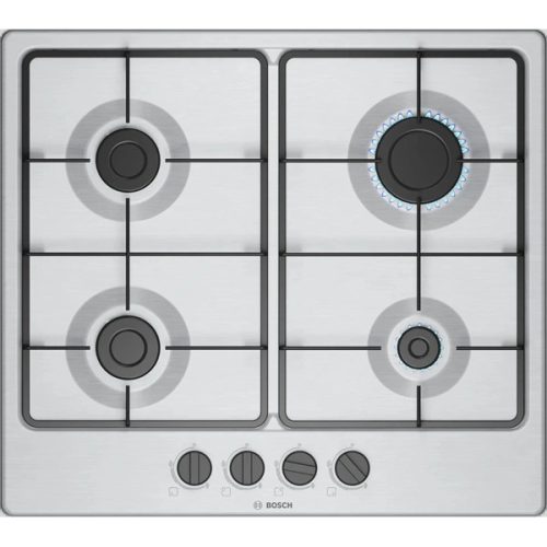 Bosch PGP6B5K60 inox, beépíthető, gáz, főzőzóna:4, beépíthető méret: 58,2cm, főzőlap