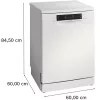 Bosch SMS46KW02E fehér, programok száma: 5, szabadonálló, 13 terítékes mosogatógép