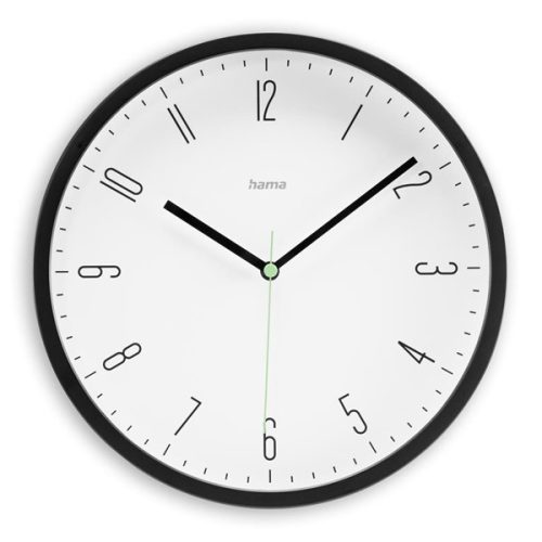Hama 00185882 CAPRI 25cm fekete falióra