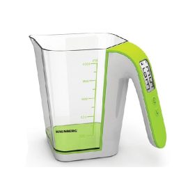   Hausberg HB-6014 műanyag mérőedény beosztással, LCD kijelző, digitális precíziós konyhai mérleg