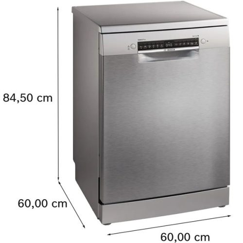 Bosch SMS4ECI26E inox, szabadonálló, programok száma:6, 14 terítékes mosogatógép