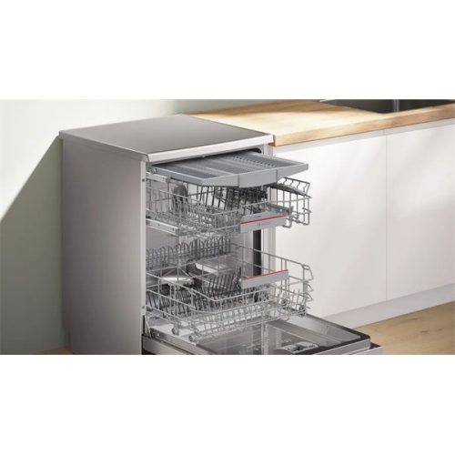 Bosch SMS6ZCI10E inox, szabadonálló, programok száma:6, 14 terítékes mosogatógép
