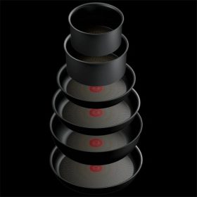   Tefal L3979542 Ingenio Exo Resist 13 részes fekete serpenyőkészlet