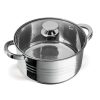 TOO LP-7170 prémium rozsdamentes 6 darabos edénykészlet, 7,2 liter+10 liter+13,3 liter fazék/lábas+fedők