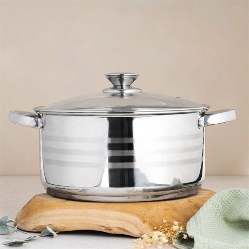 TOO LP-7170 prémium rozsdamentes 6 darabos edénykészlet, 7,2 liter+10 liter+13,3 liter fazék/lábas+fedők