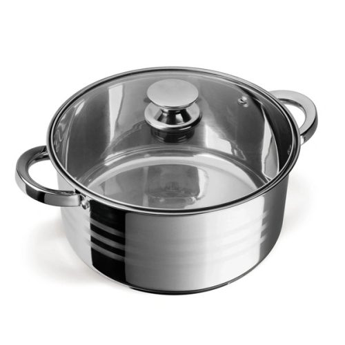 TOO LP-7170 prémium rozsdamentes 6 darabos edénykészlet, 7,2 liter+10 liter+13,3 liter fazék/lábas+fedők