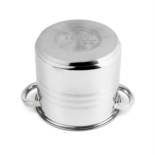 TOO LP-7171 prémium rozsdamentes 6 darabos edénykészlet, 4,3 liter+5,6 liter+7,2 liter fazék/lábas+fedők