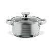 TOO LP-7172 prémium rozsdamentes 6 darabos edénykészlet, 2,3 liter+4,2 liter+5,8 liter fazék/lábas+fedők