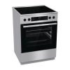 Gorenje GECS6C70XPA inox-fekete, szabdonálló, kerámialapos, főzőzóna:4, sütőtér:71L, tűzhely