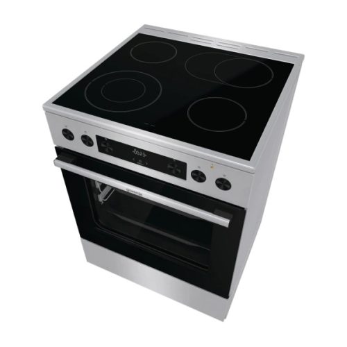 Gorenje GECS6C70XPA inox-fekete, szabdonálló, kerámialapos, főzőzóna:4, sütőtér:71L, tűzhely
