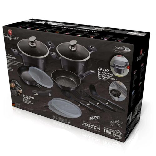 Berlinger Haus BH/7059Metallic Line Carbon Pro Edition 13 részes edénykészlet