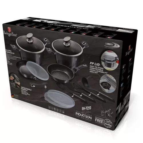 Berlinger Haus BH/7059Metallic Line Carbon Pro Edition 13 részes edénykészlet