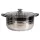 TOO LP-7170-10L prémium rozsdamentes edény 10 liter fazék/lábas+fedő 30 x 14,5cm
