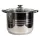 TOO LP-7170-13L prémium rozsdamentes edény 13,3 liter fazék/lábas+fedő 28 x 22cm