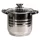 TOO LP-7171-4L prémium rozsdamentes edény  4,3 liter fazék/lábas+fedő 18 x 17cm