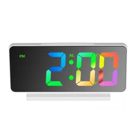   TOO DC-224-W-RGB RGB kijelzővel, hőmérséklet kijelzéssel, ébresztő funkcióval fehér digitális óra