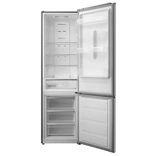 Midea MDRB489FGD46O inox, alulfagyasztós, Hűtő: 247L, Fagyasztó:83L, No frost hűtőszekrény