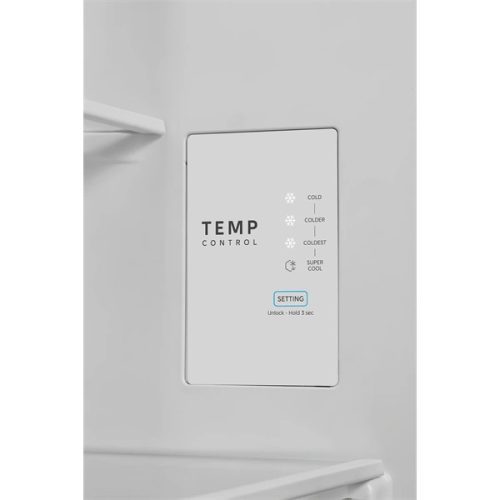 Midea MDRB548MME46 Space master inox, alulfagyasztós, Hűtő: 271L, Fagyasztó:130L, No frost hűtőszekrény