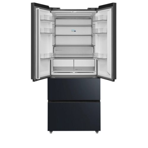 Midea MDRF600BIE70 inox, négyajtós, Hűtő:276L, Fagyasztó:159L, No frost hűtőszekrény