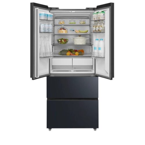 Midea MDRF600BIE70 inox, négyajtós, Hűtő:276L, Fagyasztó:159L, No frost hűtőszekrény