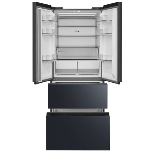 Midea MDRF600BIE70 inox, négyajtós, Hűtő:276L, Fagyasztó:159L, No frost hűtőszekrény