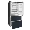 Midea MDRF600BIE70 inox, négyajtós, Hűtő:276L, Fagyasztó:159L, No frost hűtőszekrény