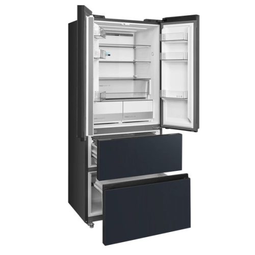 Midea MDRF600BIE70 inox, négyajtós, Hűtő:276L, Fagyasztó:159L, No frost hűtőszekrény