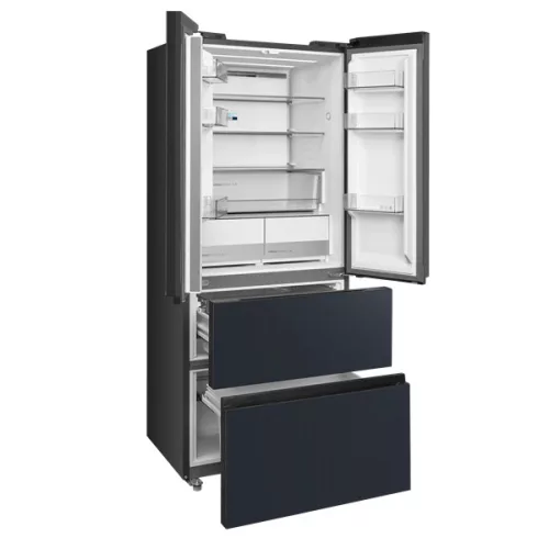 Midea MDRF600BIE70 inox, négyajtós, Hűtő:276L, Fagyasztó:159L, No frost hűtőszekrény