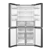 Midea MDRF632FIE45 inox, négyajtós, Hűtő:305L, Fagyasztó:169L, No frost hűtőszekrény