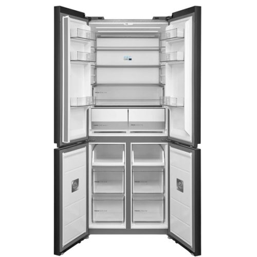 Midea MDRM587BIE70 inox, négyajtós, Hűtő:276L, Fagyasztó:150L, No frost hűtőszekrény