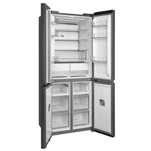 Midea MDRM587BIE70 inox, négyajtós, Hűtő:276L, Fagyasztó:150L, No frost hűtőszekrény