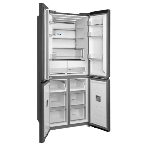 Midea MDRM587BIE70 inox, négyajtós, Hűtő:276L, Fagyasztó:150L, No frost hűtőszekrény