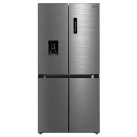   Midea MDRM632FGD46W inox, négyajtós, Hűtő:301L, Fagyasztó:169L, No frost hűtőszekrény