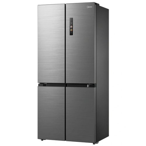 Midea MDRM691FIE46 inox, négyajtós, Hűtő:345L, Fagyasztó:170L, No frost hűtőszekrény