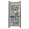 Midea MDRM691FIE46 inox, négyajtós, Hűtő:345L, Fagyasztó:170L, No frost hűtőszekrény