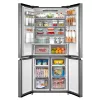 Midea MDRM691FIE46 inox, négyajtós, Hűtő:345L, Fagyasztó:170L, No frost hűtőszekrény