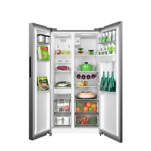 Midea MDRS710FGD46 inox, Side-by-side, Hűtő:349L, Fagyasztó:206L, No frost hűtőszekrény