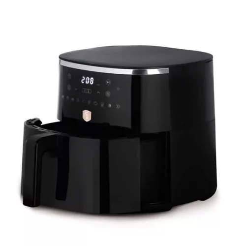 Berlinger Haus LP-BH-237 Black Rose Collection fekete 6,15 L, átlátszó ablakkal, forrólevegős sütő