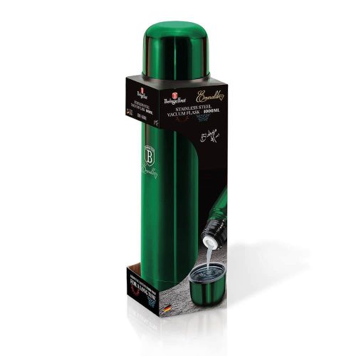 Berlinger Haus Emerald Collection rozsdamentes acélból készült vákumos termosz ml, 0,75 l, smaragdzöld (BH-6378)