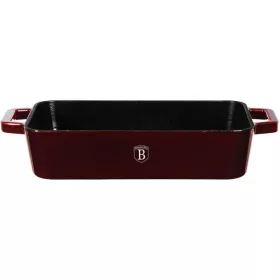   Berlinger Haus öntöttvas pecsenyesütő, tepsi Metallic Line Burgundy (BH-6500)